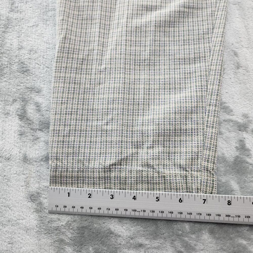 Vintage Lee Casuals Pants Womens 14* Gray Plaid High Rise Pleated Tapered Preppy - Picture 13 of 14